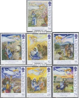 Produktbild von Briefmarken GB - Alderney 2012 Mi 452-458 (kompl.Ausg.) postfrisch Weihnachten