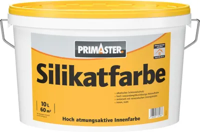 Produktbild von Primaster Silikatfarbe 10 L weiß stumpfmatt
