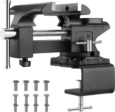 Produktbild von TEENO Backenbreite 113 mm Werkbankspanner Stahlguss, Spannkraft 2000 kg, abnehmbar,Werkbanksockel, drehbar und vielseitig einsetzbar