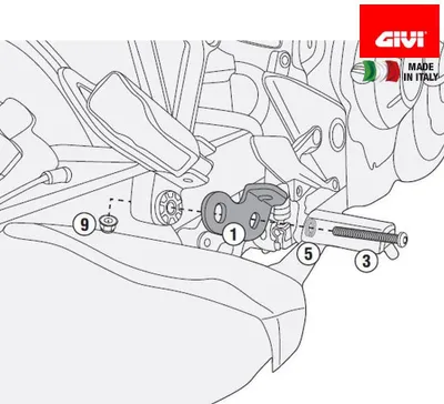 Immagine prodotto di Kit montaggio telai laterali GIVI PL1121KIT
