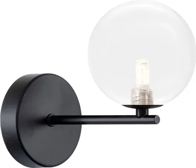 Produktbild von tooLight Wandlampe APP1160-1W BLACK/TRANSP.