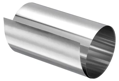 Edelstahl-Rollenblech 0,02x100x1000 mm, 304, silber, 1 Stück