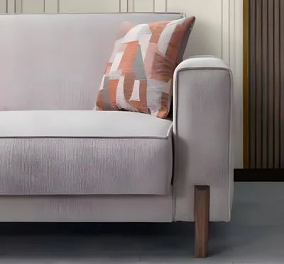 Produktbild von Exklusive Wohnzimmer Set Textil Beige 3-Sitzer Sofas und Sessel 2tlg
