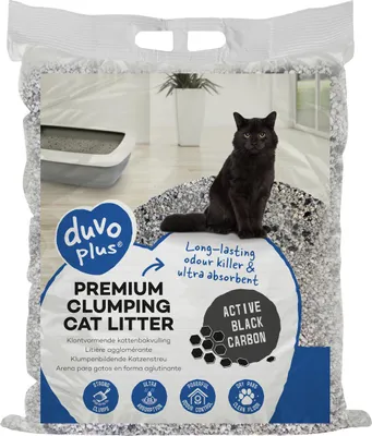 Image de Litière pour chat Duvo+ Premium Active Black Carbon 12 kg