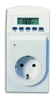 Produktbild von Zeitschaltuhr / Thermostat, THERMO-TIMER, weiß, 37.3000, TFA Dostmann