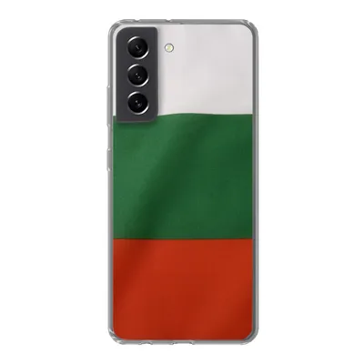 Produktbild von MuchoWow® Handyhülle Schutzhülle Hülle für Samsung Galaxy S21 FE Nahaufnahme der Flagge von Bulgarien Silikon Softcase Handy Hülle - Mobiltelefonhülle