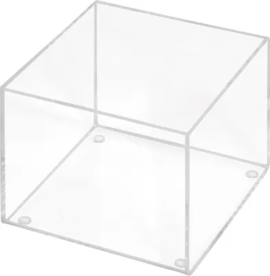 Produktbild von Aufbewahrungsbox aus Acrylglas 120x120mm, 100mm Hoch,  transparent / durchsichtig / Kunststoff / Quadratisch / Sammelbox / ohne Deckel - Zeigis®