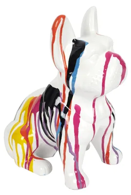 Zdjęcie produktu dla Ceramiczny buldog siedzący 30 cm