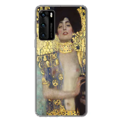 Produktbild von MuchoWow® Handyhülle Schutzhülle Hülle für Huawei P40 Judith - Gustav Klimt Silikon Softcase Handy Hülle - Handytasche