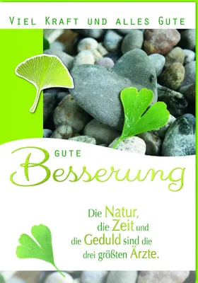 Produktbild von Genesung - A4 - Glückwunschkarte im Format 21 x 29,7 cm mit Umschlag