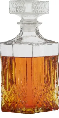 Produktbild von Whiskey Karaffe aus Glas Whisky Dekanter Flasche mit Verschluss 900ml