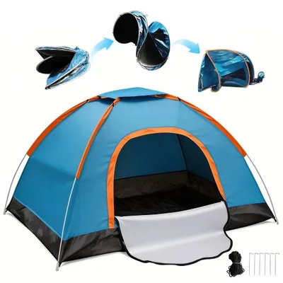 Produktbild von Camping Zelt Kuppelzelt 2-3 Personen Automatik Pop up Zelt Wurfzelt Wasserdicht