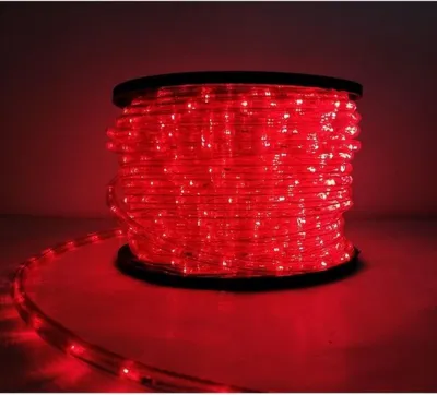 Image de Guirlande LED 220V 50M IP44 Recoupable - Rouge
