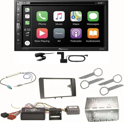 Produktbild von Pioneer AVH-Z5200DAB Android Auto Carplay Bluetooth Einbauset für Audi A3 8P 8PA