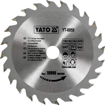 Produktbild von Kreissägeblatt Sägeblatt Holzsägeblatt 130 x 16 mm 24 Zähne