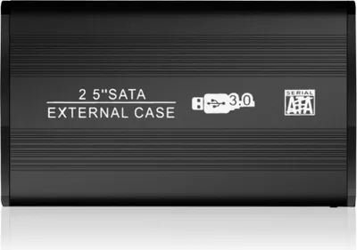 Produktbild von Festplatten Gehäuse Extern USB 3.0 High Speed SATA HDD Schwarz 2,5 zoll Case