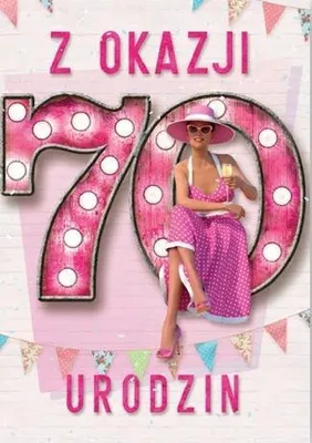 Produktbild von Grußkarte zum 70. Geburtstag – Trend