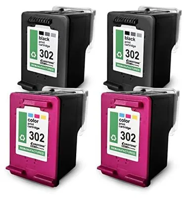 Eurotone 2x Tintenpatrone kompatibel mit HP 302XL + 304XL – Produktansicht 1