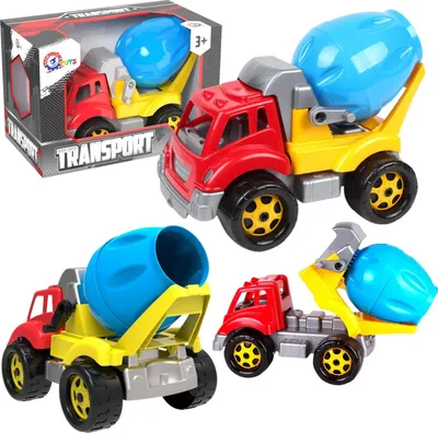 Produktbild von Baufahrzeug Grosser Betonmischer Mobiler Fassbau Kleine Bauarbeiter 5408