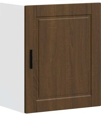 Image de vidaXL Armoire suspendue de cuisine Porto brun imitation chêne Matériau dérivé du bois
