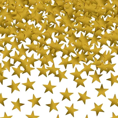 Konfetti Sterne gold, 30 g, 10 mm, für Feste