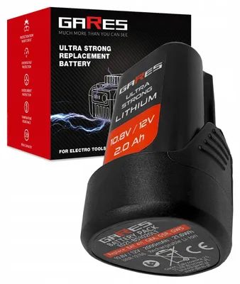 Zdjęcie produktu dla Gares Wkład do Akumulatora Berner BACD-1 BACR BACCS BACD BL BACOT/ | 12 V 2 Ah Li-Ion | Pakiet Ogniw do Regeneracji | Wysoka Wydajność Gares®
