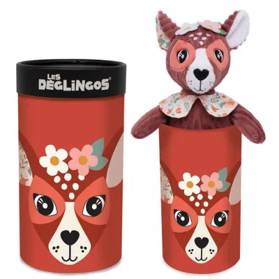 Immagine prodotto di Les Deglingos Peluche grande Cerbiatto in scatola