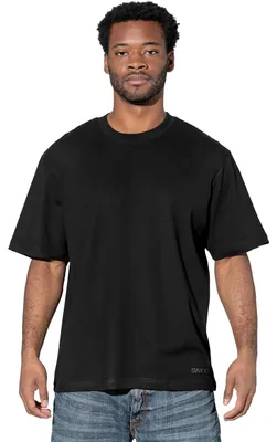 Produktbild von STARK SOUL® Herren Oversize T-Shirt Heavy Weight, Baumwolle, Schwarz, Gr.: L