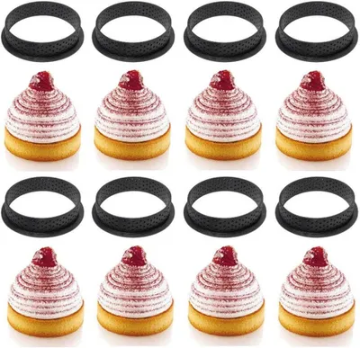 Imagen del producto de Molde para tartas perforado, redondo, de 8 piezas, color , para la cocina
