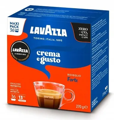 Zdjęcie produktu dla Lavazza Crema e Gusto Forte kapsułki z kawą średnio paloną 36 szt