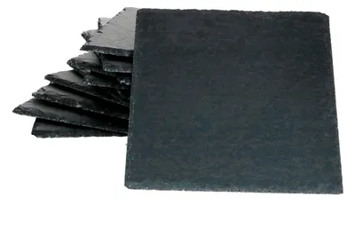 Produktbild von 12x Schieferplatten 17 x 17 cm Tisch-Set Untersetzer Servierplatte Naturschiefer