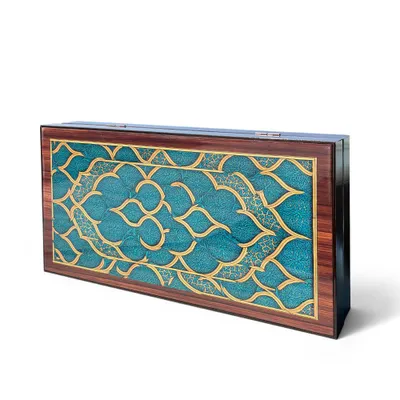 Produktbild von Biggdesign Oriental Backgammon, MDF-Korpus, Magnetverschluss, Kratzfeste Spielfläche, Inkl. Würfel & Spielsteine,  Türkiye, Tavla