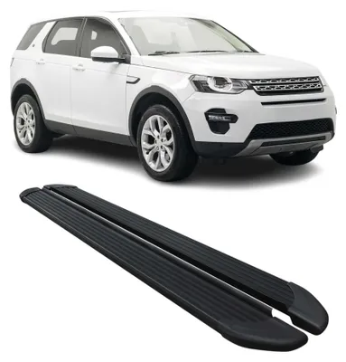 Image de Marchepieds Latéraux pour Land Rover Discovery Sport L550 2014-2020 Noir Alu 2x