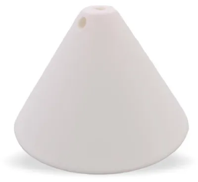 Produktbild von Baldachin mit Zugentlastung für Lampenkabel - konische Bauform Ø 110x80 mm Kunststoff | Weiß