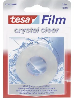 Produktbild von tesafilm Rolle 33m 15mm kristall-klar Blister