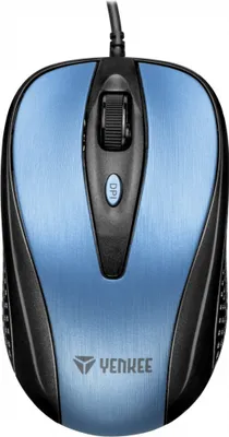 Obrázek produktu pro YENKEE USB wired mouse, 4 buttons, optical, symmetrical, Blue