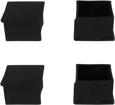 Obrázok produktu pre Ochrana nôh stola – sada 3 krytov na nohy stola – 47 x 47 mm – ochrana nábytku – obsahuje 4 kusy