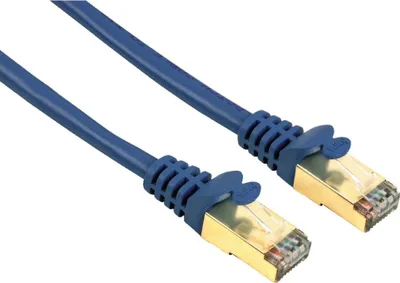 Image de Câble réseau CAT5e STP 3m blindé bleu