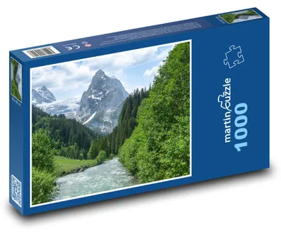 Obrázek produktu pro Puzzle 1000 Alpy - řeka a hora - martinpuzzle