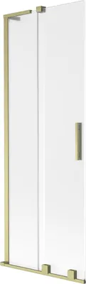 Zdjęcie produktu dla Mexen Velar L parawan nawannowy 2-skrzydłowy rozsuwany 70 x 150 cm, szron, złoty szczotkowany - 896-070-003-31-55