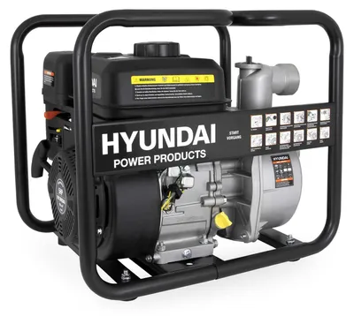 Produktbild von HYUNDAI Benzin-Wasserpumpe GWP57643 (23 m Förderhöhe, 500 L/Min, 30 m³/h, 2”/50 mm, 5.0 PS, 4-Takt)