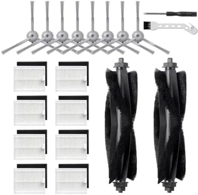 Productafbeelding van PromoHome® 20-delige vervangingsaccessoire set voor stofzuigrobots – inclusief hoofdborstels, zijborstels, filters, reinigingsborstel en schroevendraaier