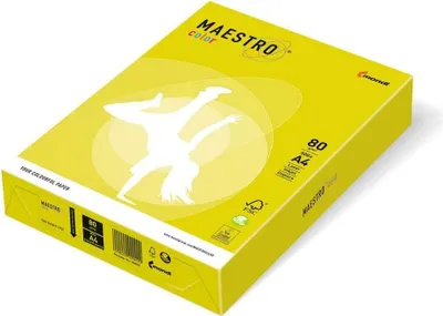 Obrázok produktu pre Mondi Maestro Color neongelb 80g/m² DIN-A4 - 500 Blatt NEOGB