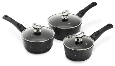 Obrázok produktu pre Pradel Excellence, model PCUI001031, sada 3 hrncov z hliníka, priemer 16, 18 a 20 cm, vrátane pokrievok