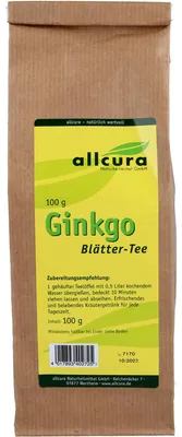 Produktbild von Allcura Ginkgo Blätter-Tee, 100 g Tee