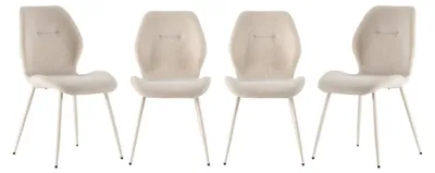 Imagen del producto de Calicosy - Juego de 4 sillas de tela H86 cm - ASHLEY