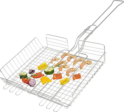Produktbild von bremermann Grillkorb, verstellbar für Gemüse, Garnelen, Fleisch // Edelstahl