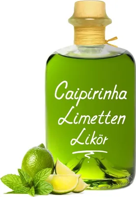 Produktbild von Caipirinha Limettenlikör 1 L spritzig fruchtiger Cocktail Likör 16 % Vol
