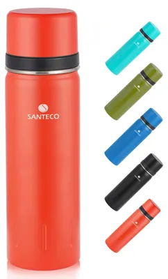 Produktbild von Edelstahl Thermosflasche 1L mit Trinkbecher