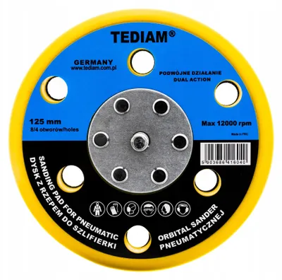 Produktbild von TEDIAM Flexibler Klett-Schleifteller für Schleifmaschine 125 mm